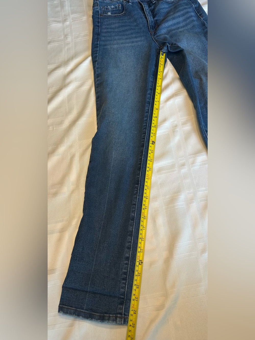 Super High Rise Straight Sofia Vergara Women Jeans Eden Light Distressed Size 2 - Picture 8 of 8